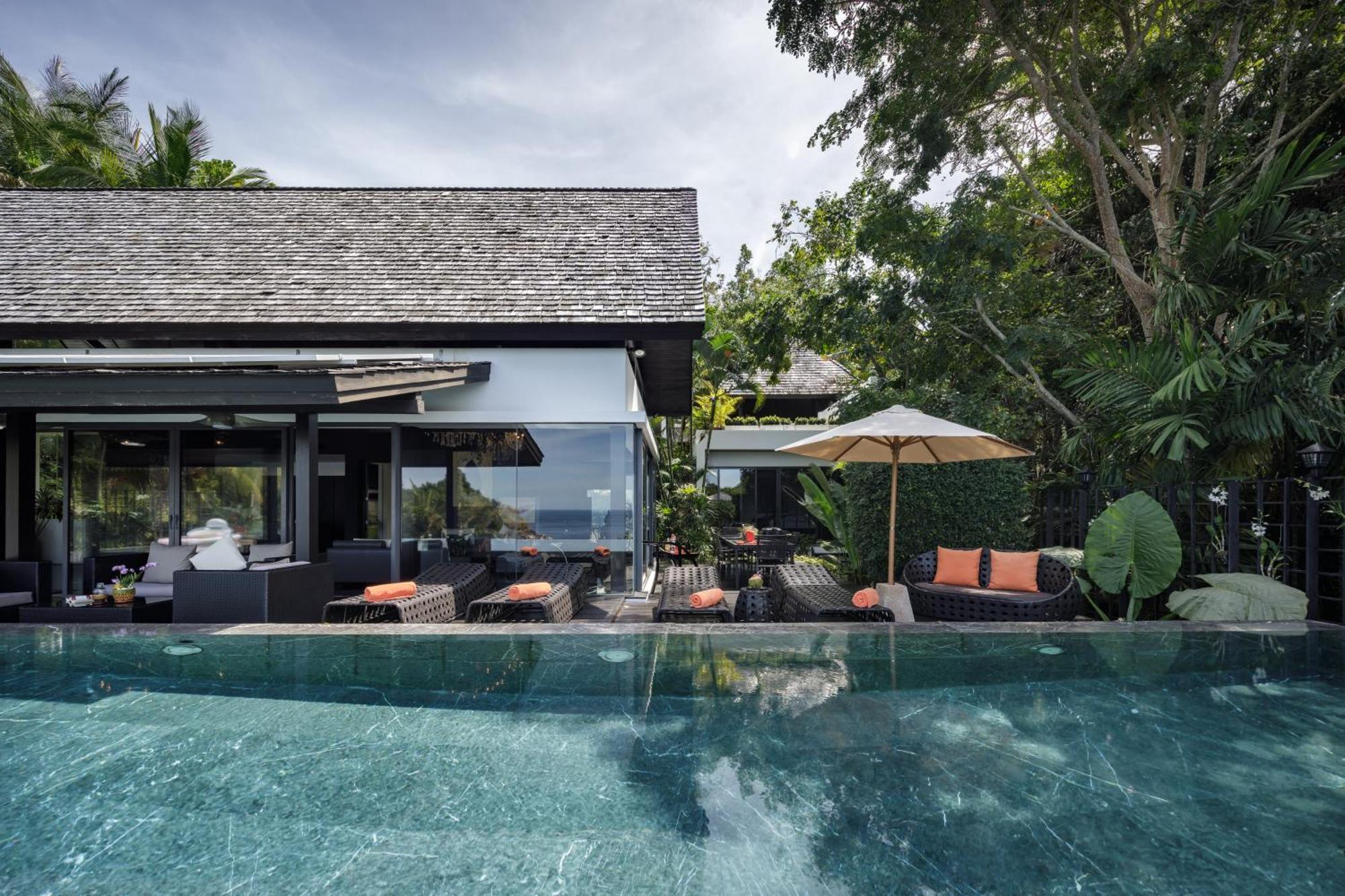Villa Yang, Private Oceanfront Villa, Strand Kamala Exterior foto